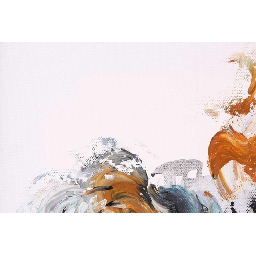 79 - Maggi Hambling (b.1945) British, ‘Summer Wave IV’ 2011, oil on canvas, signed and dated verso, 25.5 ... 