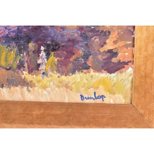 94 - † Attributed to Ronald Ossory Dunlop (1894-1973), a woodland landscape, bearing a signature, 34.5 cm... 