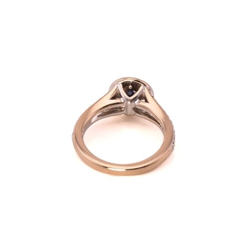 248 - Vera Wang - An 18ct gold diamond engagement ring, from the Vera Wang Love Collection, features a rou... 