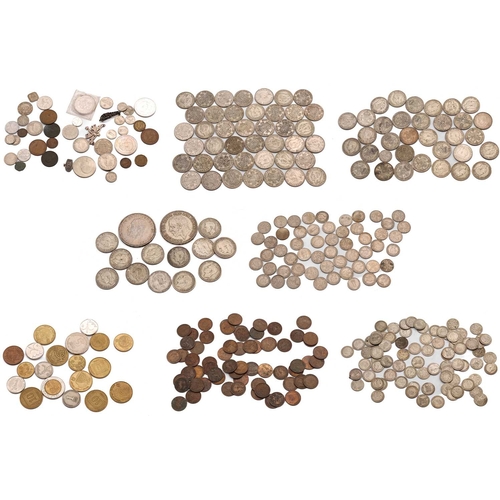 271 - A collection of world coins with two crowns, forty-two half-crowns, thirty-three two shillings and t... 
