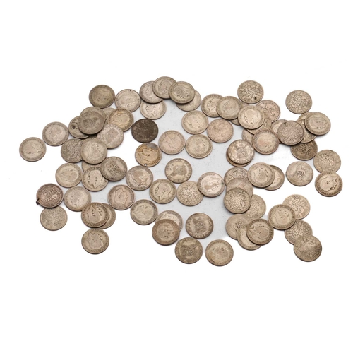 271 - A collection of world coins with two crowns, forty-two half-crowns, thirty-three two shillings and t... 