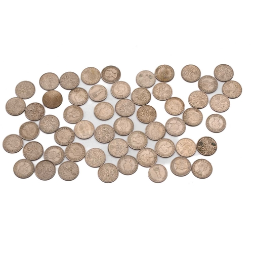 271 - A collection of world coins with two crowns, forty-two half-crowns, thirty-three two shillings and t... 