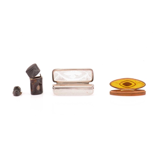 286 - A Victorian silver and cut glass toothpick box, London 1894, by The Gold & Silversmiths company, tog... 
