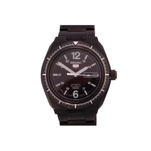 293 - A lot consisting of two watches a Seiko 5 sports automatic watch and a United Colors Of Benetton chr... 