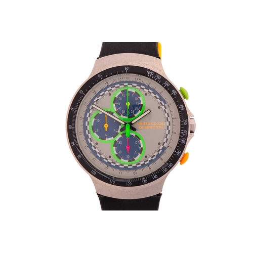 293 - A lot consisting of two watches a Seiko 5 sports automatic watch and a United Colors Of Benetton chr... 