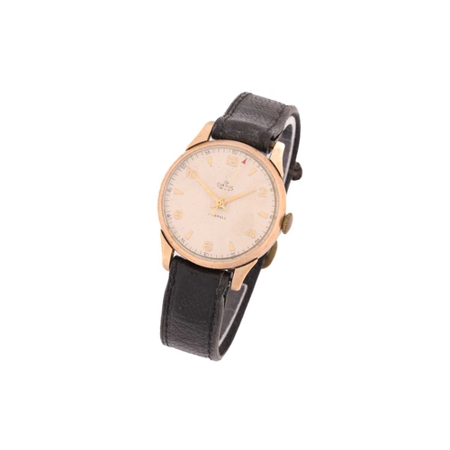 294 - A Smiths De Luxe 9ct gold wrist watch, with a 'Made in London' 17 jewels hand-wound movement in a 9c... 