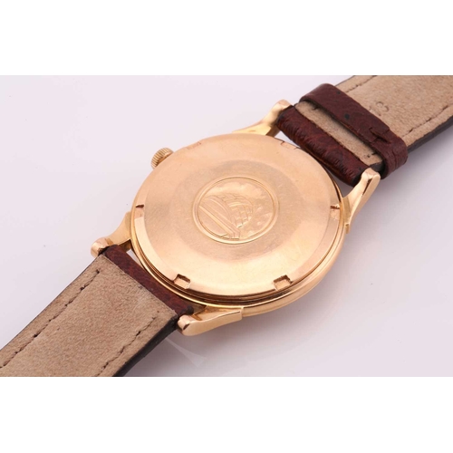 296 - A highly collectable 18ct rose gold and diamond Omega Constellation wristwatch, featuring a portrait... 