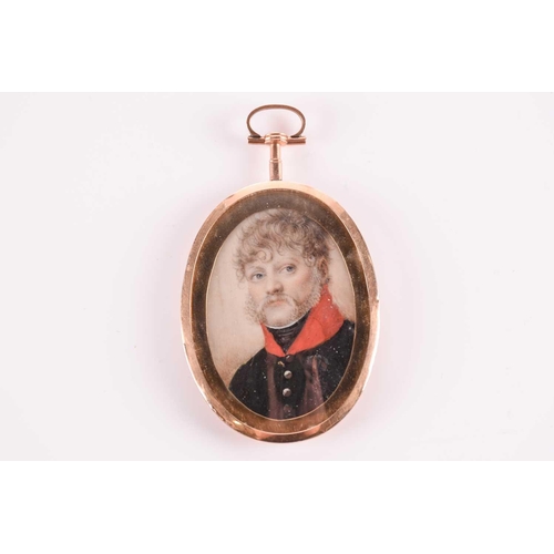 176 - A late Victorian rectangular bust-length portrait miniature on ivory panel of Edward Walter. Bonham ... 