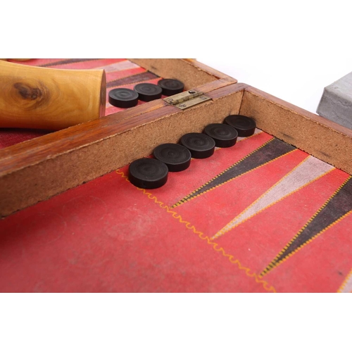 199 - A Chinese early 20th century cased bamboo and bone Mahjong set with tile trays marked for the geogra... 