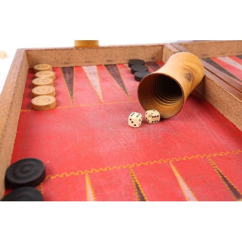 199 - A Chinese early 20th century cased bamboo and bone Mahjong set with tile trays marked for the geogra... 