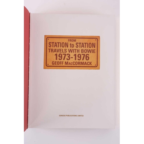 212 - MacCormack, Geoff: David Bowie, 'From Station to Station, Travels with Bowie 1973-1976', Genesis Pub... 