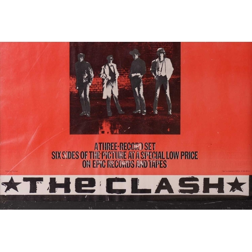 215 - The Clash: an original promotional poster for the 'Sandinista' album, circa 1980, 86 cm x 56.5 cm fr... 