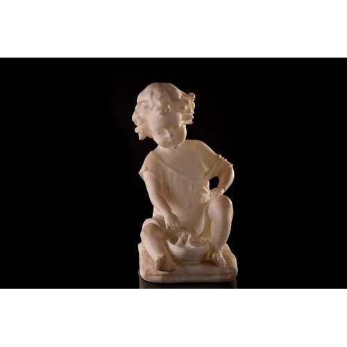 216 - In the manner of Antonio Frilli (Florentine 1860-1920) A late19th-century carved alabaster sculpture... 