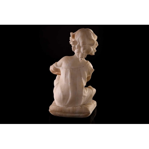 216 - In the manner of Antonio Frilli (Florentine 1860-1920) A late19th-century carved alabaster sculpture... 