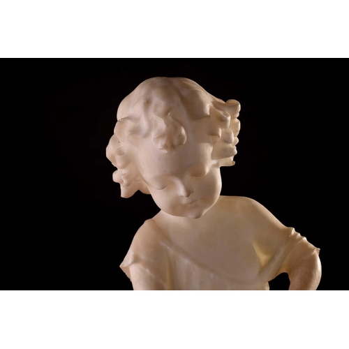 216 - In the manner of Antonio Frilli (Florentine 1860-1920) A late19th-century carved alabaster sculpture... 