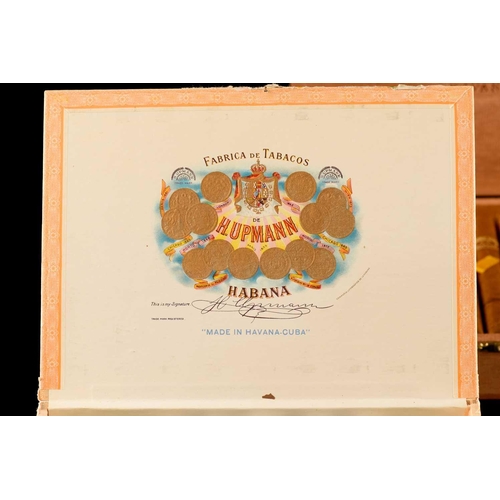 239 - A sealed box of 25 H. Upmann Coronas Major cigars, an opened box of 23 H. Upmann Coronas major cigar... 