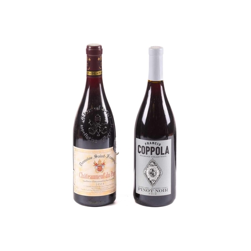 245 - Five bottles of assorted wine, comprising: 1969 Chateau Branaire (x2), 2012 Francis Coppola Pinot No... 