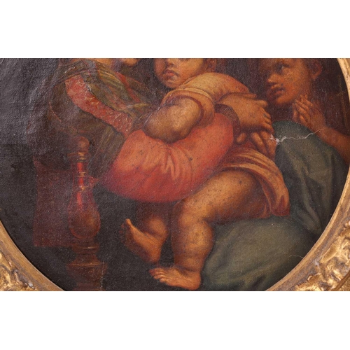 29 - 19th century school, 'Simeon with the infant Jesus', oil on canvas, 55 cm x 47 cm in a gilt frame, t... 