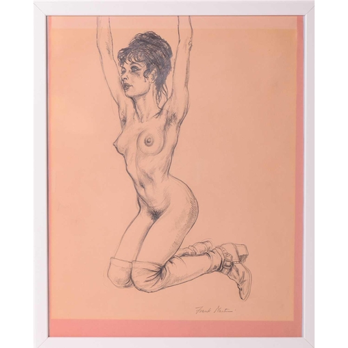 48 - † Frank Martin (1921-2005), study of a female nude, graphite on paper, signed to lower left corner, ... 