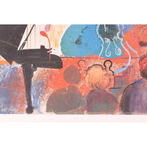 52 - † Jamie Boyd (b.1948), 'Concert with Cellist', limited edition signed abstract print, numbered 35/27... 