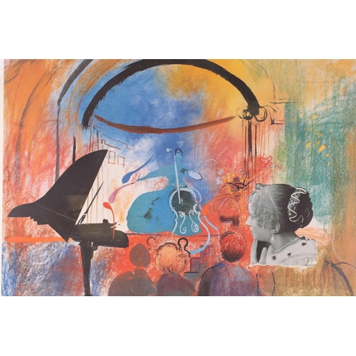 52 - † Jamie Boyd (b.1948), 'Concert with Cellist', limited edition signed abstract print, numbered 35/27... 