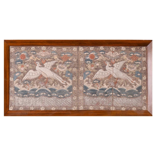 67 - A pair of Chinese silk 