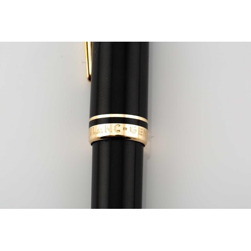 191 - Montblanc Generation Rollerball pen, with twist mechanism, barrel in black resin, gold-tone hardware... 