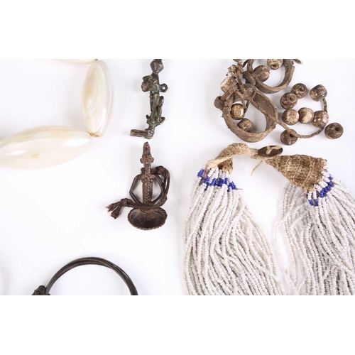 71 - A large collection of principally West African jewellery, to include Ghanaian glass bead necklaces, ... 