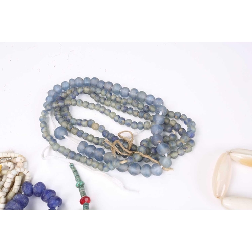 71 - A large collection of principally West African jewellery, to include Ghanaian glass bead necklaces, ... 