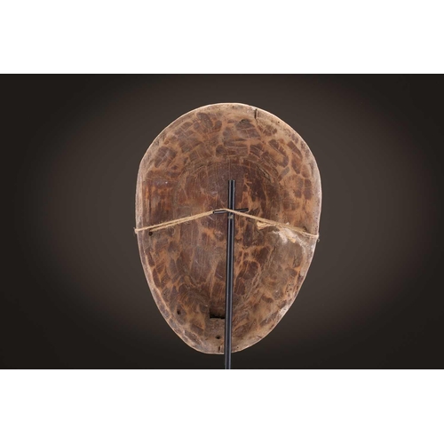 96 - A group of five Lega Idimu masks, Democratic Republic of Congo, painted white with pierced sides, to... 