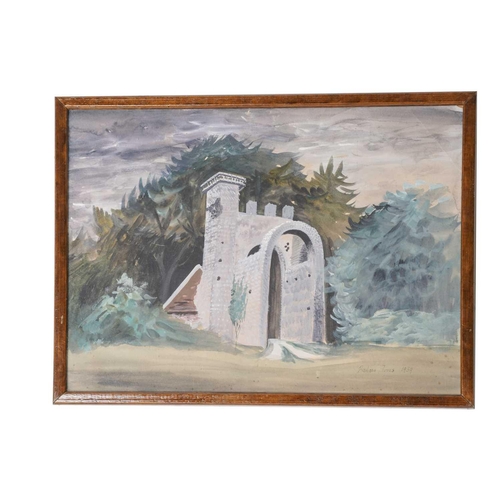 10 - Barbara Mildred Jones (1912-1978), a pair of watercolours, each of rural buildings, signed and dated... 