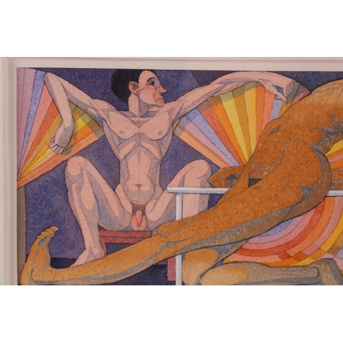 16 - † James Gorman (1931-2005), three watercolours, the largest 17.5 cm x 24.5 cm, each framed and glaze... 