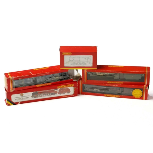 314 - Five boxed Hornby Railways locomotives, comprising R2094C BR 0-6-0ST Class J94 '68080', R066 LMS 4-6... 