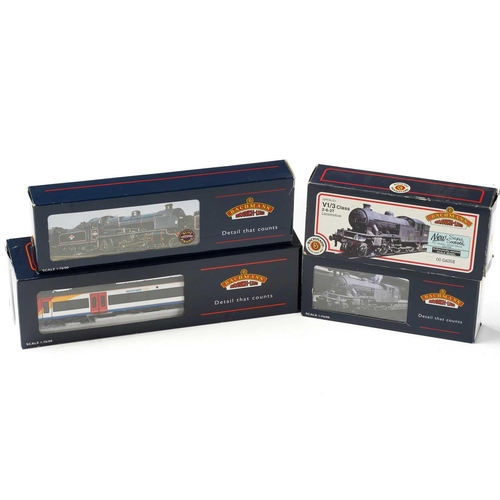 320 - Four boxed Bachmann model railway locomotives, comprising 31-609A V3 Tank 67669 BR Lined Black E/Emb... 