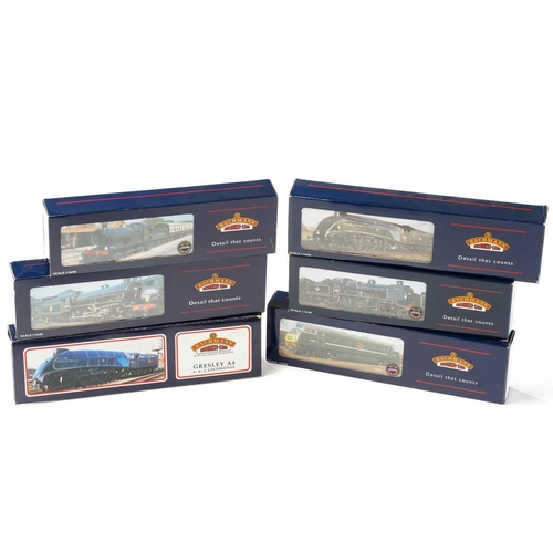 321 - Six boxed Bachmann model railway locomotives, comprising 32-155 N Class 1864 Malachite Southern Gree... 