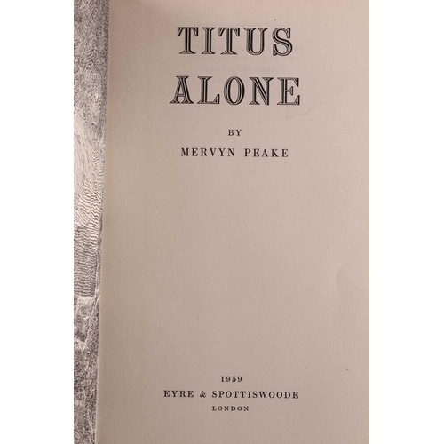 352 - Peake (Mervyn), The Gormenghast Trilogy, 1st editions, London: Eyre & Spottiswoode, 1946-59, 'Titus ... 