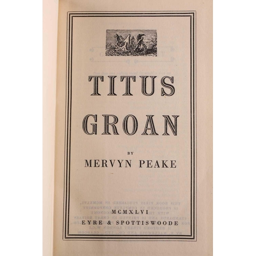 352 - Peake (Mervyn), The Gormenghast Trilogy, 1st editions, London: Eyre & Spottiswoode, 1946-59, 'Titus ... 