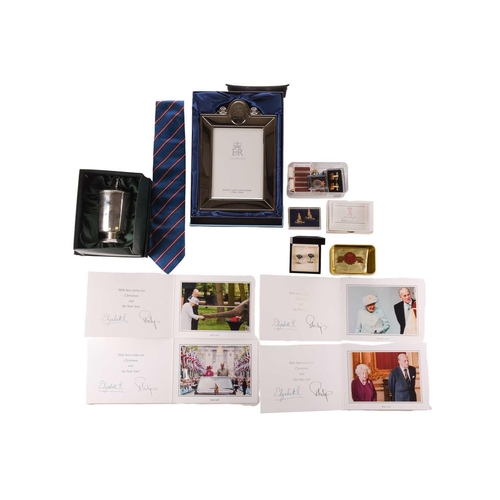 354 - An interesting and comprehensive collection of Royal memorabilia, comprising four signed Christmas c... 