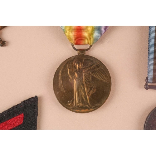 356 - A framed set of First and Second World War medals to R A F Chown, service no.1473784, including his ... 