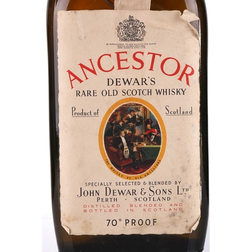 357 - A bottle of Ancestor Dewar's Rare Old Scotch Whisky, 1950s.