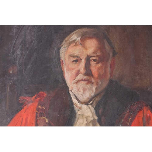 37 - † Edith M. Leeson Everett (1881–1965) British, portrait of Dr John Rudd Leeson, First Mayor of Twick... 