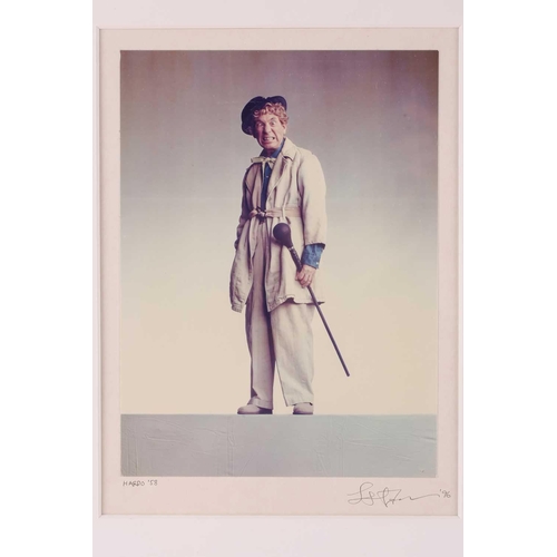 48 - Lester Bookbinder (b.1929), Harpo Marx, a photographic C-print, signed and dated ’96, 21.5 cm x 16 c... 