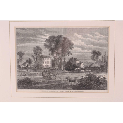 49 - A collection of fourteen black and white book plate etchings of London and its environs, comprising ... 