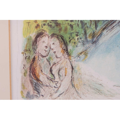 55 - † After Marc Chagall (1887-1985) ' Mother & Child' colour print, published by Meaght, Paris, Derrier... 