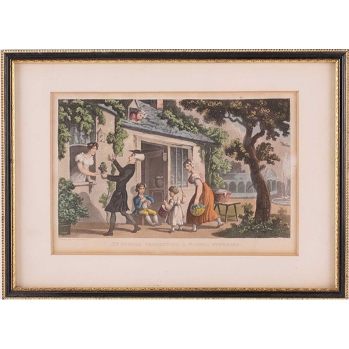 68 - A collection of eleven Rowlandson 'Dr. Syntax' coloured prints, each framed and glazed.