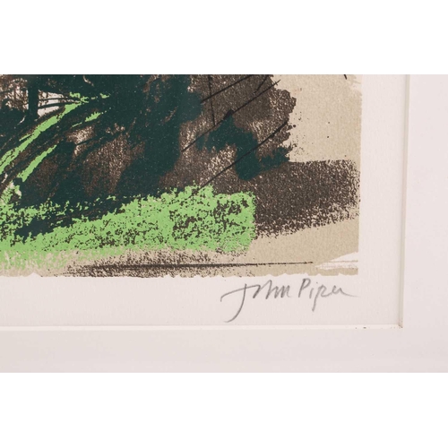 69 - † John Piper (1903–1992), St Helen Hall, colour screenprint, limited edition No: 41/70, signed & num... 