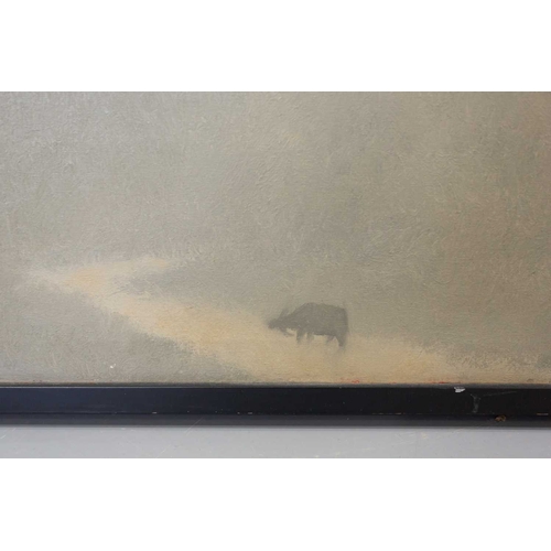 37A - Hong Viet Dung (b.1962) Vietnamese, 'Buffalo', very large oil on canvas, signed to lower left corner... 