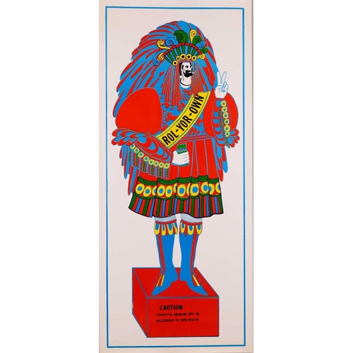 28 - 'Dope: Before and After', an original 1960s counter-culture poster, 69 cm x 58.5 cm, together with a... 