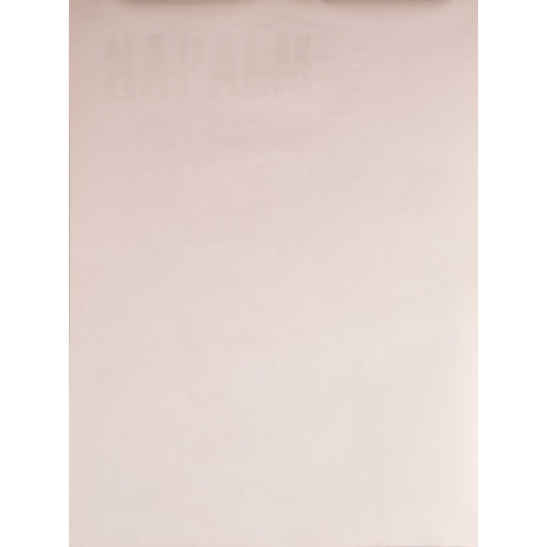 38 - An original American political protest poster, 'Napalm', designed by William Weege, 1967 Happening P... 