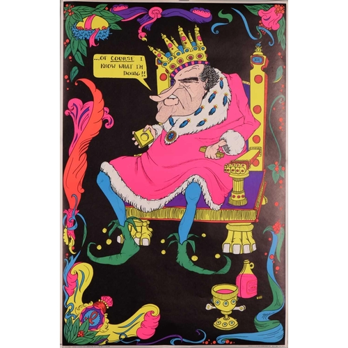 43 - Two original American satirical political posters: 'King Richard - Of Course I Know What I'm Doing',... 